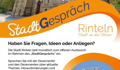 Plakat Stadtgespraech Februar